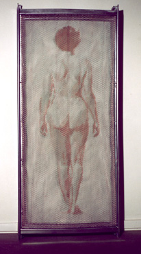 Acrylic on 2 alpine beds, 85 x 180 cm, 1999